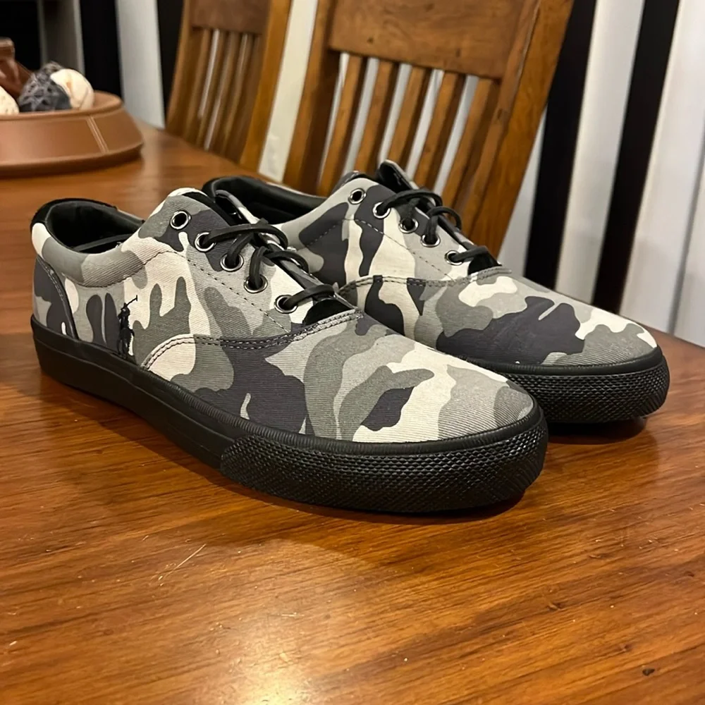 Polo Ralph Lauren Vaughn Camo Boat Deck Shoes Sneakers new Mens Size 11.5